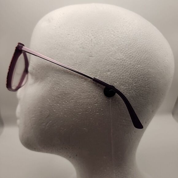 CAFE LUNETTES 3324 C3 Purple Tort Womens Square Acetate Eyeglass Frame 53-17-135 - Picture 2 of 5